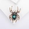 Pin de Disfraz de Halloween de Moda Transfronterizo Traje de Pines Pin de Cuello Personalizado Aleación Retro Diamante Cristal Araña Broche