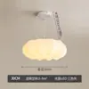 [Transfronteiriço] Luminária principal de quarto de dormir na cor creme com proteção para os olhos, luminária de teto para quarto de criança, luminária de espectro para estudo, estilo floral francês