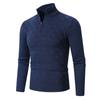 2024 comércio exterior AliExpress novo masculino gola alta meio zíper pulôver suéter plus size moda casual suéter