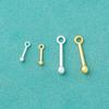 Accesorios de Plata de Ley S925 Colgante de Columna con Forma de Cerilla Colgante para Pulsera de Cristal con Cuentas Hecha a Mano DIY Colgante Individual