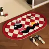 Youli Retro Lujo Ligero Alfombrilla Absorbente de Barro de Diatomeas Puerta de Baño Alfombrilla para Pies de Secado Rápido Alfombrilla para Baño Hogar Alfombrilla para el Hogar