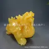 Adornos de Tortuga Dragón de Jade Amarillo, Venta al por Mayor del Fabricante, Decoración de Oficina y Hogar, Artesanías de Regalo, Adornos de Jade