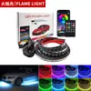 Luz LED de chasis de coche de venta caliente transfronteriza, luz de ambiente colorida modificada con control de voz, luz de advertencia multifunción Bluetooth APP