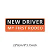 Adesivo magnético para iniciantes, adesivo de para-choque para novo produto, adesivo para carro para motorista iniciante em inglês, na estrada, adesivo para carroceria