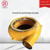 Peças de bomba industrial ponto de fábrica, peças de bomba de lama zj alta liga de cromo placa de proteção bainha de engrenagem sem-fim peças de fluxo