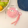 Porta-moedas Criativo Fofo de Pom-Pom, Estojo para Fones de Ouvido, Bolsa Colorida de Fio para Guardar Chaves, Enfeite de Pendurar, Presente de Casal