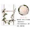 Enredadera Artificial de Rosas Cubierta para Tubería de Aire Acondicionado Enredadera Decorativa Plástico Enredadera Falsa Cuerda para Colgar Envoltura de Techo Enredadera de Flores Falsas