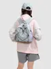 Nova Mochila Outdoor Estilo Montanha 2026 para Mulheres, Mochila com Cordão Color Blocking, Bolsa Leve Dobrável para Viagem e Caminhada