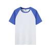 Playeras Raglán de Verano con Bloques de Color de Manga Corta para Hombre y Mujer Algodón Puro Holgadas Cuello Redondo Uniformes Camisas Culturales de Grupo Personalizadas con Logo Impreso
