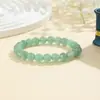 Joias da Moda Europeias e Americanas de Venda Quente Transfronteiriça Pulseira de Pedra Natural de 8mm Pulseira de Pedra Olho de Tigre Ametista Ágata Joias