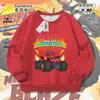Nuevo Estilo Cyclone Racing Team Fresco Primavera, Otoño e Invierno Holgado Casual Grueso Sudadera con Cuello Redondo para Hombres, Mujeres y Niños