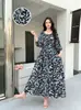 Vestido de Algodão Casual Europeu e Americano Transfronteiriço Plus Size Feminino de Caimento Solto para Férias na Praia de Verão, Adequado para Mulheres Plus Size e Grávidas