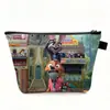 Bolsa de Maquiagem para Estudante Zootopia 2, Bolsa de Armazenamento Leve, Bolsa de Mão Simples de Grande Capacidade, Bolsa Portátil para Skincare