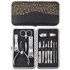 Conjunto de Cortadores de Unha de Aço Inoxidável Rosto Sorridente Conjunto de 12 Peças Manicure Conjunto de Beleza Personalizado Presente Cortador de Unha
