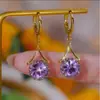 Pendientes Frescos y Compactos de Estilo Coreano, Versátiles para el Trayecto Diario, Pendientes de Lujo Ligero Calientes de Celebridades de Internet, Románticos y Elegantes de Estilo Francés