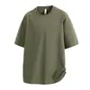 Roupas de Verão 2025 Novas Blusas Berlin Casuais Largas de Manga Curta Masculina Controle de Preço 59m Branco Preto