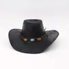 Sombrero de Vaquero Occidental, Viaje por la Pradera, Sombrero de Jazz Mongol, Sombrero para el Sol al Aire Libre, Sombrero de Caballero Americano, Estilo Étnico para Hombre