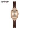 Sanda Novo Relógio de Pulso Feminino de Quartzo Moda Simples Romano Feminino Pulseira de Aço Relógio de Quartzo à Prova d'Água para Exterior