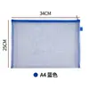 Bolsa para Archivos A4 Malla de Nylon Transparente Bolsa de Almacenamiento para Juguetes de Bloques de Construcción Bolsa con Cremallera Bolsa para Información A6 Bolsa para Guardar Facturas