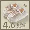 Pantuflas de algodón para mujer para embarazadas, nuevo estilo otoño/invierno 2026, de suela gruesa, con talón cerrado, cálidas, de felpa y antideslizantes, para uso en interiores en casa y posparto
