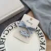 Novo Presilha de Cabelo Azul com Laço para Crianças, Acessório de Cabelo para Menina, Presilha de Cabelo Estilo Fresco para Franja, Piranha para Bebê