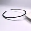 Diadema de Cristal de una Sola Fila con Hilo de Pescar, Diadema Hecha a Mano, Versátil para Salir, Accesorio para el Cabello Antideslizante para Mujer, Estilo Fresco y Dulce