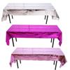 Nuevo Mantel Brillante Sin Lavar Color Oro Rosa Rosa Decoración para Fiesta de Navidad Productos de Decoración para Fiestas Mesa de Comedor Mantel de Papel de Aluminio