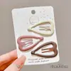 Pinza Lateral de Color Caramelo Y2K Estilo Millennial Dopamina para Mujer, Pasador de Verano para Flequillo, Pinza para el Pelo Lateral