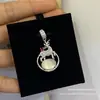 Transmisión en Vivo Calcedonia Natural de Hielo Alto Colgante de Calabaza Plateado Incrustado Jade Blanco de Fortuna y Longevidad Collar Venta al por Mayor Múltiples Estilos