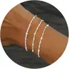 Clip de Papel Europeo y Americano Cadena Cubana Retorcida Acero Inoxidable Conjunto de Pulseras de Diamante Moda Personalizada Nueva Joyería para Manos