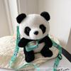 Venta al por mayor transfronteriza lindo panda de peluche bolso de hombro diagonal regalo de cumpleaños panda gigante accesorios para niños bolso