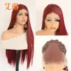 Atacado de Fábrica Peruca com Frontal de Renda Crochê à Mão 13*4 Peruca Longa Versátil Estilo Lenço para Mulheres para Styling, Sessões de Fotos e Cosplay