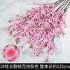 Ramas de Flor de Durazno de Simulación Ramas de Flor de Ciruelo de Invierno Falsas Flores de Plástico de Flor de Cerezo Falsas Flores Secas Adornos de Sala de Estar de Piso a Techo Decoración de Interior