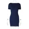 Ropa de Mujer Amazon 2026 Otoño Nuevas Llegadas Moda Sexy Espalda Descubierta Adorno de Encaje Bodycon Vestido Tubo Venta al por Mayor