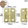 Bisagra de hierro amarilla multiestilo bisagra miniatura bisagra plana de bolsillo DIY modelo caja de regalo plegable
