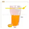 Sacos Descartáveis Foscos de 500ml para Bebidas Quentes e Frias, Sacos Stand-Up Portáteis para Embalagem de Bebidas em Estoque, Sacos Autosselantes para Suco