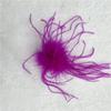 Amazon Fiesta de Halloween Vestido Broche de Ramillete Pluma Natural Pelo de Avestruz Broche de Navidad Decoraciones para Sombrero