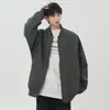 Chaqueta bomber versátil estilo americano para hombre primavera 2025 nueva holgada casual uniforme de béisbol para niños abrigo negro