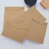 Bolsa de Archivo de Papel Kraft de Cuerda Súper Gruesa Bolsa de Archivo Sin Palabras en Blanco Bolsa de Archivo Horizontal A4 Hebilla de Cuerda Bolsa de Datos Personalización