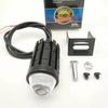 Faro reflector universal para motocicleta y coche eléctrico LED bicolor pequeña pistola de acero haz lejano y cercano uno superbrillante suministros automotrices