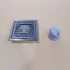 Ralo de Chão Cinza Galvanizado, Aço Inoxidável à Prova de Odores, Grande Vazão para Banheiro, Banheiro, Box de Banho, Ralo de Máquina de Lavar, À Prova de Insetos e Odores