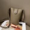 Bolsa Nova 2024 Bolsa Feminina para o Dia a Dia Bolsa Transversal Primavera e Verão Couro Genuíno de Alta Qualidade Bolsa para Celular Transversal Portátil Bolsa Balde Transversal