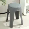 Ventas Directas de Fábrica Taburetes de Plástico para Uso Doméstico, Taburetes Redondos Engrosados y Apilables, Sensación de Lujo Ligero y Gama Alta, Sillas Robustas y Duraderas para Mesa de Comedor