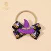 Diadema para niños de estilo europeo y americano, con estampado de calavera de calabaza y bruja, accesorio para el cabello para bebés.
