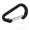 No. 4 hebillas de resorte de alambre en forma de D, hebilla pequeña mini de liberación rápida, gancho externo de aleación de aluminio, accesorio plano para llavero