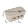 Manteigueira de grande capacidade para uso doméstico, caixa de queijo PP de qualidade alimentar com faca, recipiente para armazenamento de queijo