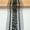 Acessórios de Vestuário com Fita para Gola Hanfu Estilo Chinês Tradicional na Cor Champagne, Acessórios Resistentes com Lantejoulas Iridescentes, Miçangas e Renda em Estoque