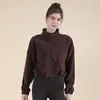 Nueva sudadera cálida de otoño e invierno con cuello alto, forro polar, cierre de cremallera, corte holgado, cordón, moderna chaqueta deportiva y de fitness de forro polar Oly para mujer