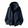 Chaqueta deportiva y de senderismo para hombre, cortavientos e impermeable, para otoño e invierno, prenda exterior casual para hombre