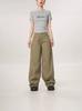 Calça Casual Curva da Moda Estilo Japonês Transfronteiriça para Mulheres, Primavera Pesada High Street Wide-Leg Longa, Vibe Solta Versátil Esportiva